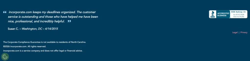 Incorporate.com User Reviews