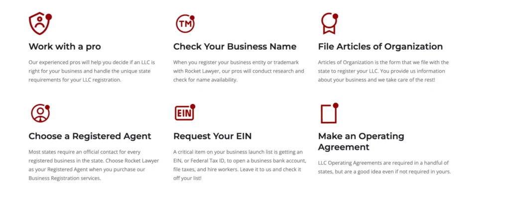 Key Features of Rocket Lawyer
