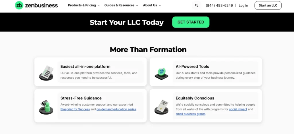 Key Features of ZenBusiness